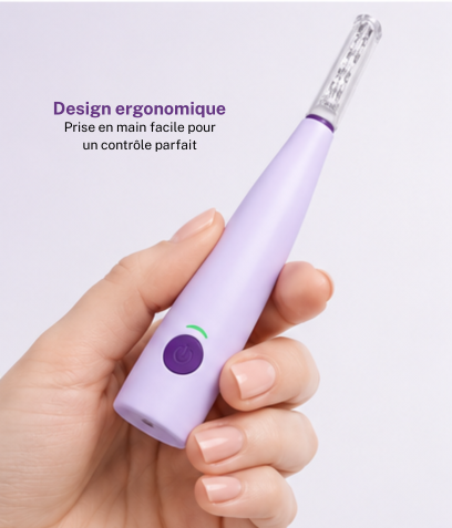 Dermaplaner rechargeable avec lumière LED intégrée